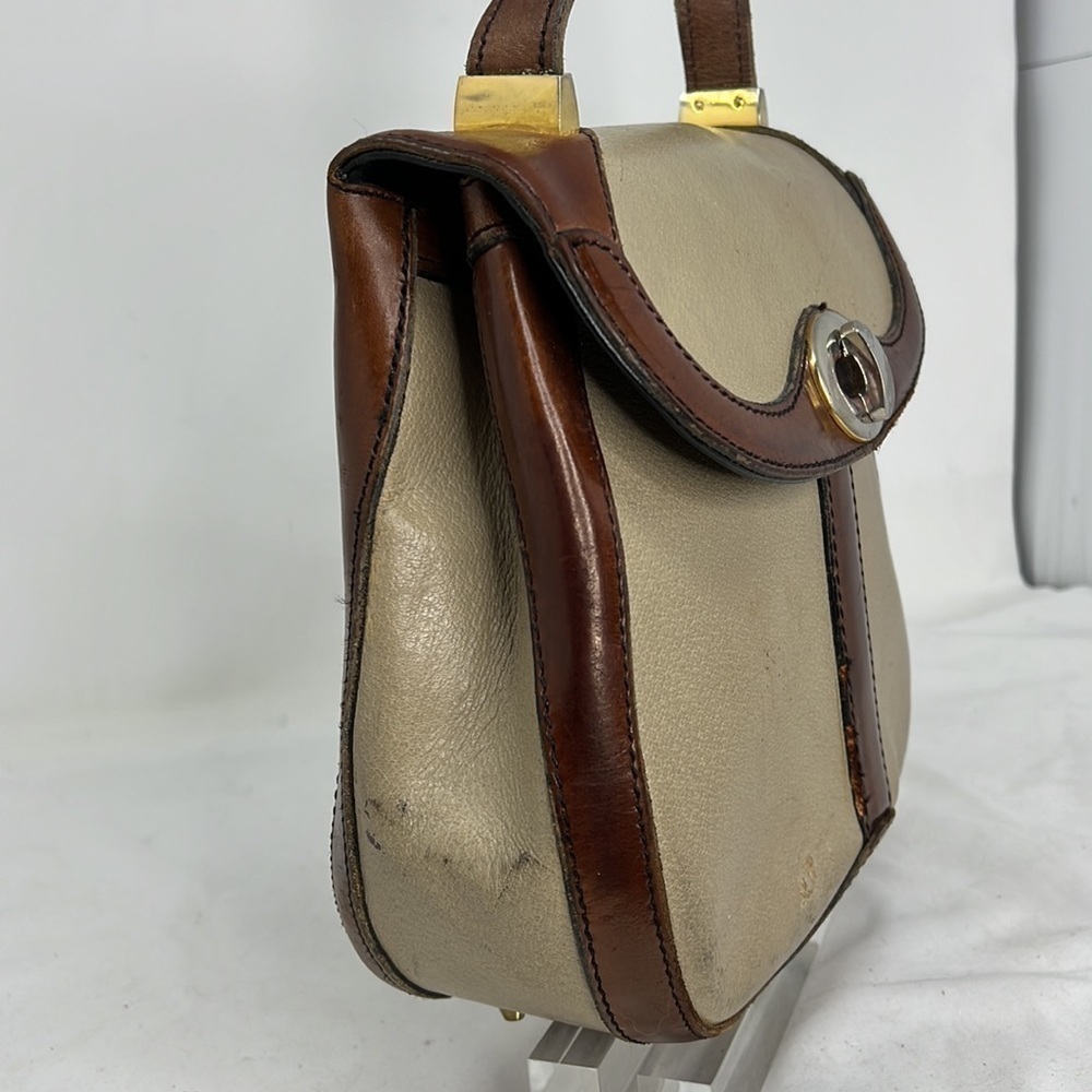 Koret Structured Large Leather Shoulder Handbag - image 6